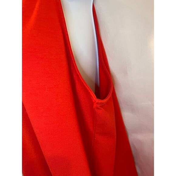 Red Ruffle Trim V-Neck Sleeveless Sundress - A New Day - Size XL - Picture 3 of 6